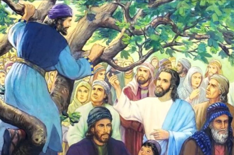 Chúa Giêsu và ông Gia-kêu – Giáo xứ Tân Định